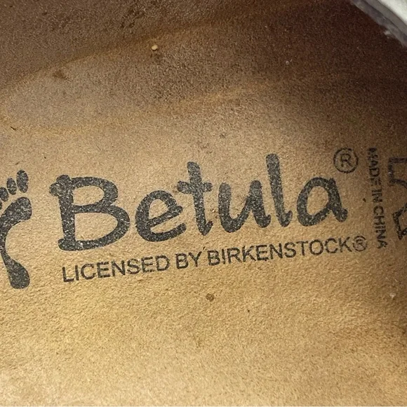 Birkenstock Betula Two Buckle Slip On Metallic Greenish-Gray Sandals Size 6 - Picture 7 of 10